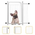 Grade Portão Proteção Criança Corredor 80 Á 95cm Reforçado Portaozinho Cachorro Pets Ext 15cm Small Branco