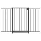 Grade portãozinho pet bebê divisor ambiente corredor 70 cm 100 cm até 130 cm preto