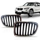 Grade Radiador Bmw X1 2013 A 2015 Preto Com Moldura Cromada Grade Radiador Bmw X1 2013 A 2015 Preto Com Moldura Cromada