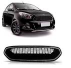 Grade Radiador Colmeia Moldura Prata Ford KA 2015 2017 2018