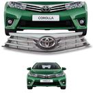 Grade radiador Corolla 2015 2016 2017 friso cromado emblema completa