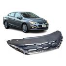 Grade Radiador Dianteira Superior Cruze Sedan 2017 / 2019 Aro Cromado Friso Central Preto