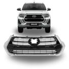 Grade Radiador Hilux Srv 2018 Á 2020 Cromada Preto Brilhante Grade Radiador Hilux Srv 2018 Á 2020 Cromada Preto Brilhante