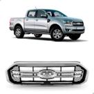 Grade Radiador Ranger 20 a 22 Preta Com Moldura e F/ cromado