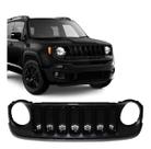 Grade radiador renegade 2015 a 2018 preta com friso black piano