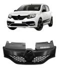 Grade Radiador Sandero Rs Colmeia 2015 A 2019 Preto