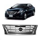 Grade Radiador Sentra 2014 2015 2016 Cinza Friso Cromado