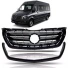 Grade Radiador Sprinter 2017 A 2018 Com Moldura Preto