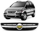 Grade radiador zafira 2003 a 2011 cinza c/ friso cromado