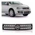 Grade stilo 09/10 cromad c/emblema fiat preto grande
