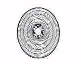 Grade Traseira compatível Ventilador Cadence 40cm. VTR 404 407 409 461 803 861 865 866 869