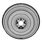 Grade Traseira De Plástico Para Ventilador Cadence 40cm