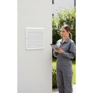 Grade Ventilação 25x25cm Plástico ABS Anti-UV Fachada