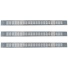 Grade Ventilação Forno Fischer 66,5x5cm 3 Peças Original