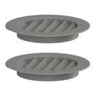 Grade Ventilação Redonda Cinza 13x13 Encaixe 10x10 2und