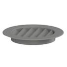 Grade Ventilação Redonda Cinza 13x13 Para Encaixe 10x10