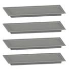 Grade Ventilação Retangular Encaixe 30x13 Exaustores - 4un