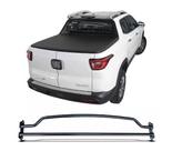 Grade Vigia Proteção Vidro Traseiro Fiat Toro 16/20 Preto