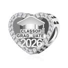 Graduação Charm BSFJTY S925 em prata esterlina 2026 para Pandora