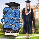 Graduation Yard Signs 2025 Extra Large Class of 2025 Blue