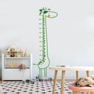 Gráfico de altura, adesivos de parede, desenho animado, girafa, selva, animal