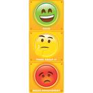 Gráfico de clipes ASHLEY PRODUCTIONS Smart Poly Stop Light 9x24 cm