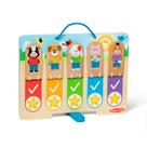 Gráfico de rotinas de madeira de Melissa e Doug My Daily 3+ Years