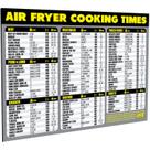 Gráfico de tempos de cozimento da fritadeira Air Fryer Magnet AKS Magnets Grey
