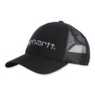 Gráfico do logotipo Cap Carhartt Canvas Mesh-Back para homens, preto