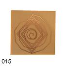 Gráfico Espiral Cósmica para Radiestesia, em Fenolite com Cobre 015 - 7cm