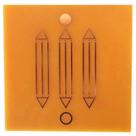 Gráfico Luxor para Radiestesia, em Fenolite com Cobre 031 - 14cm