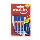 Grafites 0,5mm HB - Blister com 3 Tubos de 12 Grafites Cada