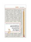 Gramática na ponta do lápis