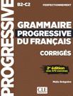 Grammaire Progressive Du Francais - Niveau Perfectionnement - Corriges - 2Eme Ed 2025 Grammaire Progressive Du Francais - Niveau Perfectionnement - Corriges - 2Eme Ed 2025