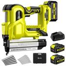Grampeador 2 em 1 sem fio Brad Nailer SILVEL 21V com bateria de 2x4Ah