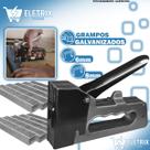 Grampeador Alta Pressão Tapeceiro Profissional Incluso 2000 Grampos 8mm 6mm Artesanato Grampeador Alta Pressão Tapeceiro Profissional Incluso 2000 Grampos 8mm 6mm Artesanato