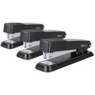 Grampeador Amazon Basics Full-Strip Metal, capacidade para 20 folhas, pacote com 3