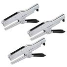 Grampeador Bostitch P3 Cromado Tipo Alicate Sem Enrosco Pacote com 3 Grampeador Bostitch P3 Cromado Tipo Alicate Sem Enrosco Pacote com 3