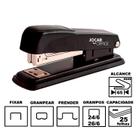 Grampeador Jocar Office 93014 Preto Metálico 13cm 24/6 Ou 26/6 Até 25 Folhas