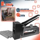 Grampeador Manual Alta Pressão Profissional para Tapeçaria com 1000 Grampos