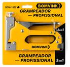 Grampeador Manual Profissional 3 em 1 - Modelo BOM-1502
