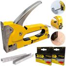 Grampeador Manual Tapeceiro Madeira Pressão Grampos 4 - 8mm + 4100 Grampos Fertak