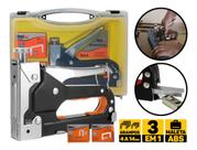 Grampeador Pinador Tapaceiro Profissional + Grampos e Maleta Grampeador Pinador Tapaceiro Profissional + Grampos e Maleta