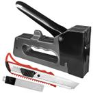 Grampeador Tapeceiro Alta Pressão Manual Com Kit Estilete 9mm e 10 Lâminas 0,5mm