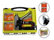 Grampeador Tapeceiro Madeira Profissional + Maleta + Grampos Grampeador Tapeceiro Madeira Profissional + Maleta + Grampos