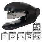 Grampeador Tilibra G108 Preto Plástico 12cm 26/6 Ou 24/6 Até 20 Folhas Ref: 244023 Grampeador Tilibra G108 Preto Plástico 12cm 26/6 Ou 24/6 Até 20 Folhas Ref: 244023