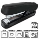 Grampeador Tilibra G122 Preto Plástico 12cm 26/6 Ou 24/6 Até 20 Folhas Ref: 245267 Grampeador Tilibra G122 Preto Plástico 12cm 26/6 Ou 24/6 Até 20 Folhas Ref: 245267