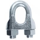 Grampo (Clips) para Cabo de Aço 3/8 - 9,53mm Galvanizado - Fertak