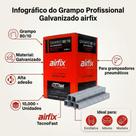 Grampo Industrial 80/10 Para Grampeador Pneumático Estofador 10 Mil Peças Reforçado Kit
