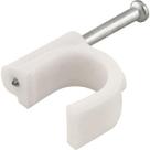 Grampo para fios 6mm² branco redondo com 20 peças - Vonder Grampo para fios 6mm² branco redondo com 20 peças - Vonder